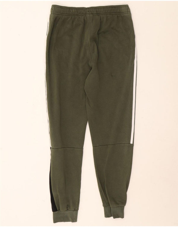 Adidas Drenge Træningsdragt Bukser Joggers 13-14 år Khaki Colourblock
