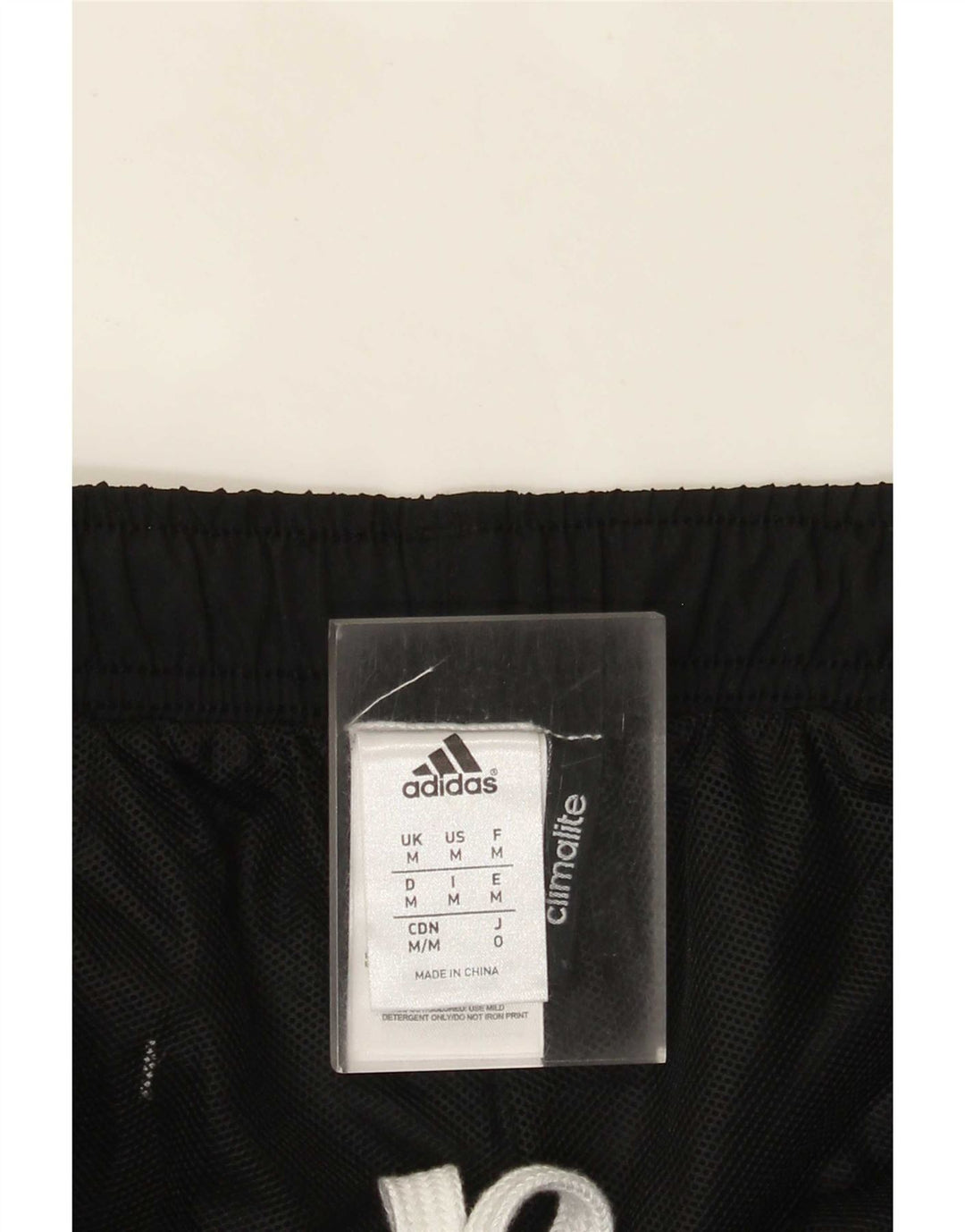Adidas Herre Climalite grafiske sportsshorts Medium Sort Polyester
