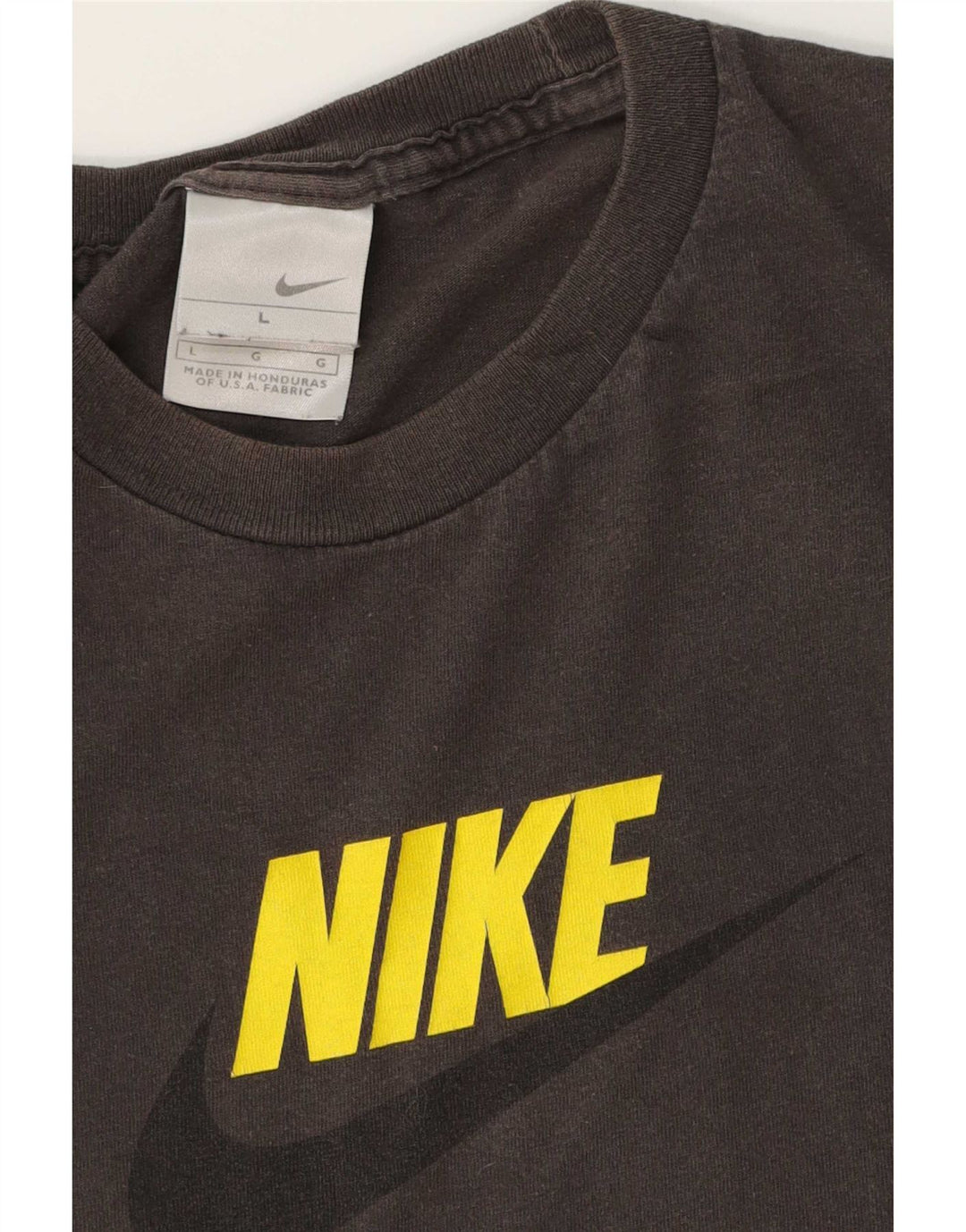 Nike grafisk T-shirt top til mænd, stor grå bomuld