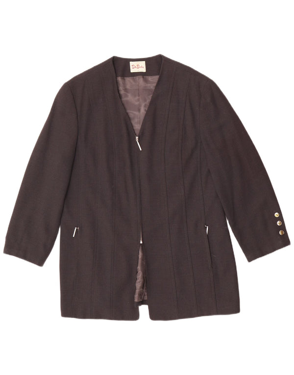 Betty Barclay Dame Blazer Jacket UK 18 XL Grå Viscose
