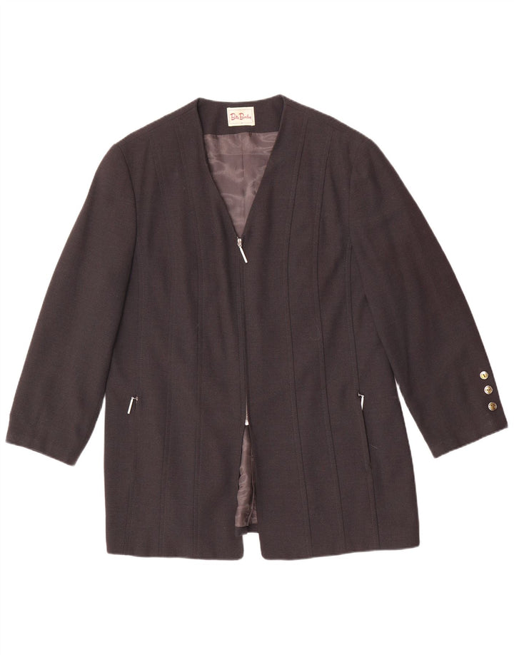 Betty Barclay Dame Blazer Jacket UK 18 XL Grå Viscose