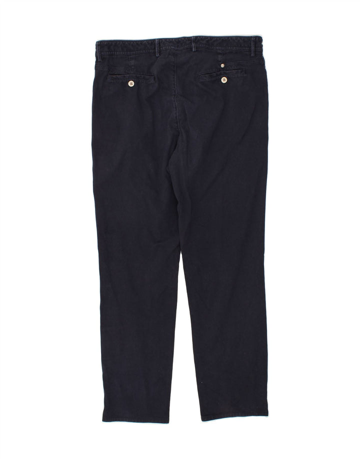 MASSIMO DUTTI Slim Casual Bukser til mænd W34 L30 Marineblå