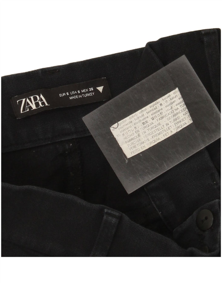 Zara Womens Cropped Jeans Small W26 L24 Marineblå Bomuld