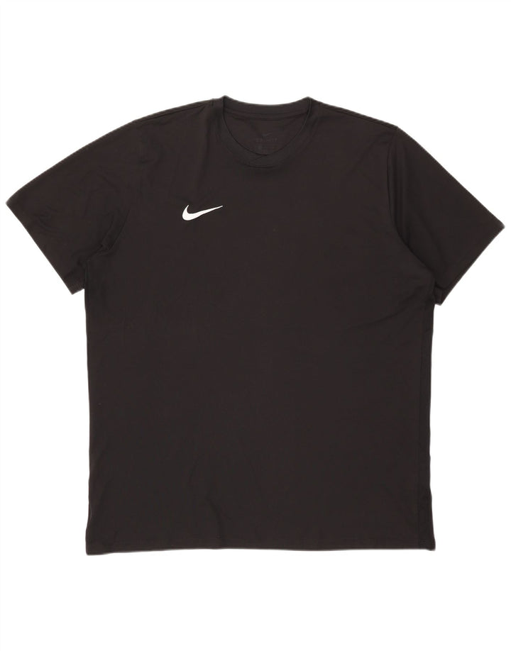 Nike herre Dri Fit T-shirt top 2XL sort polyester