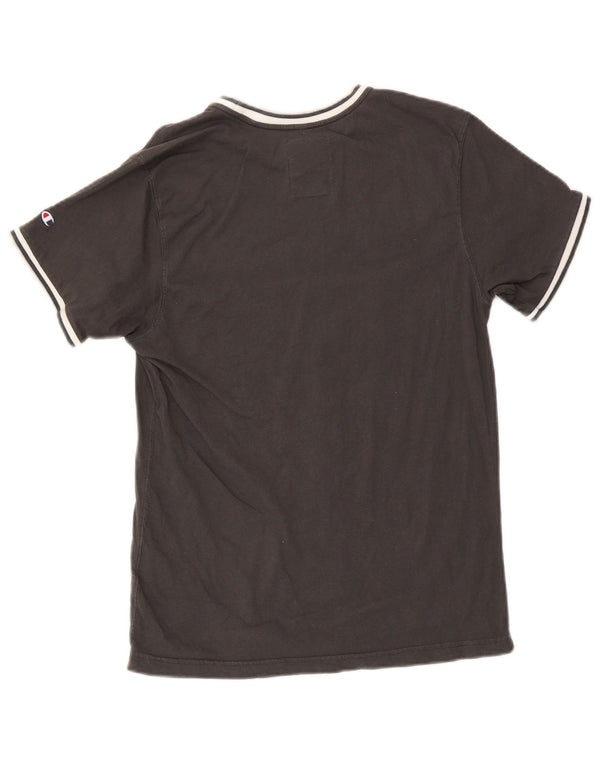 Champion Herre New York University grafisk T-shirt top lille grå bomuld