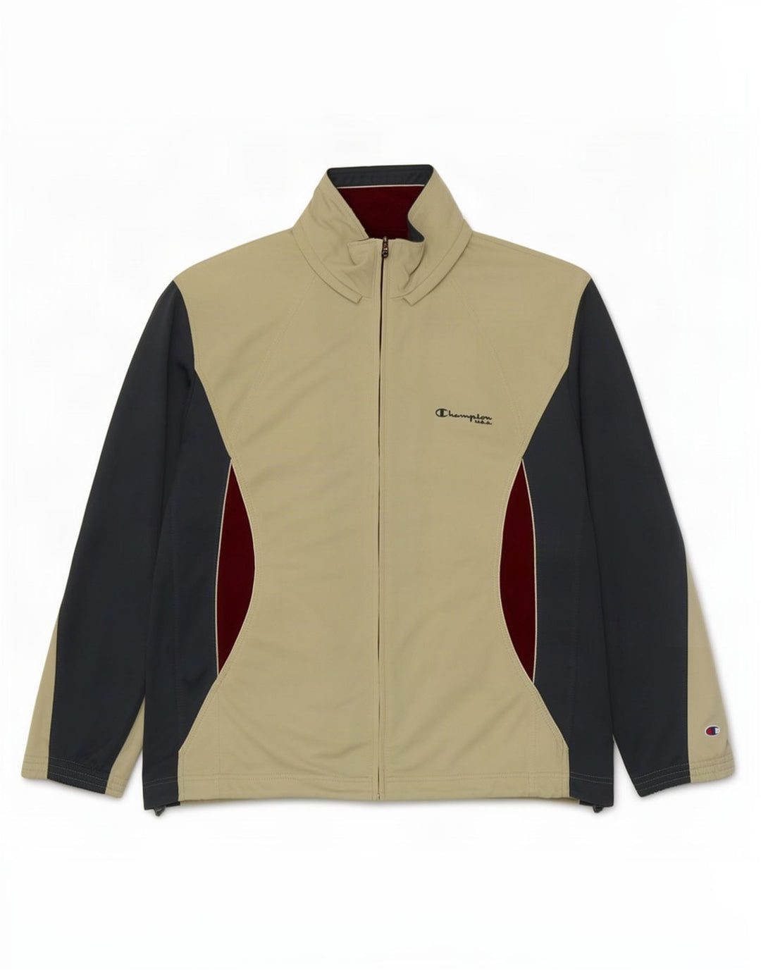 Champion Herre træningsdragt Topjakke Stor Beige Colourblock Polyester