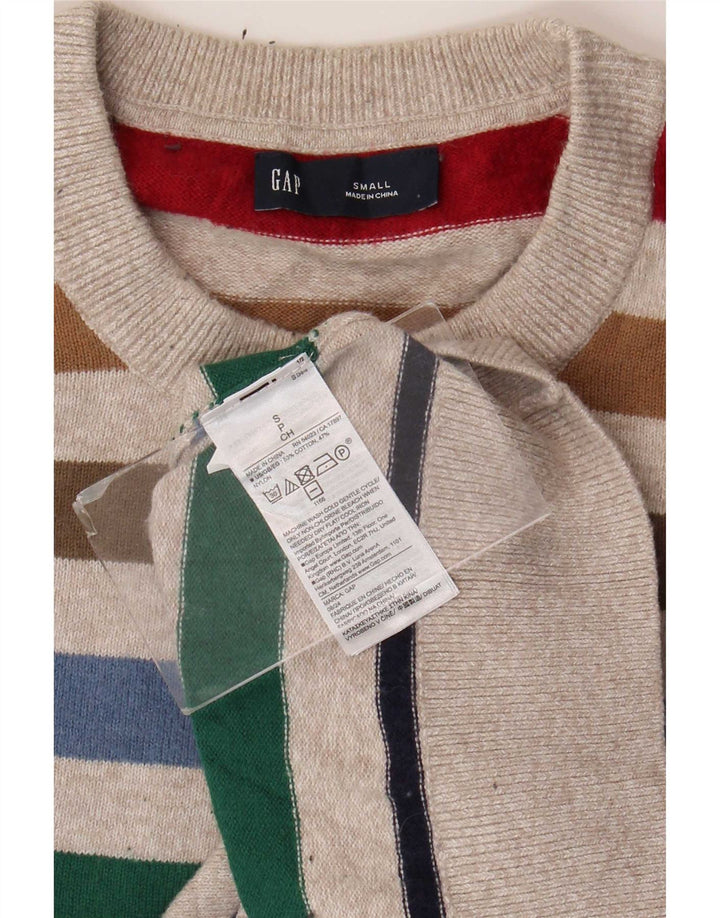 Gap herre rund hals sweater lille flerfarvet stribet bomuld