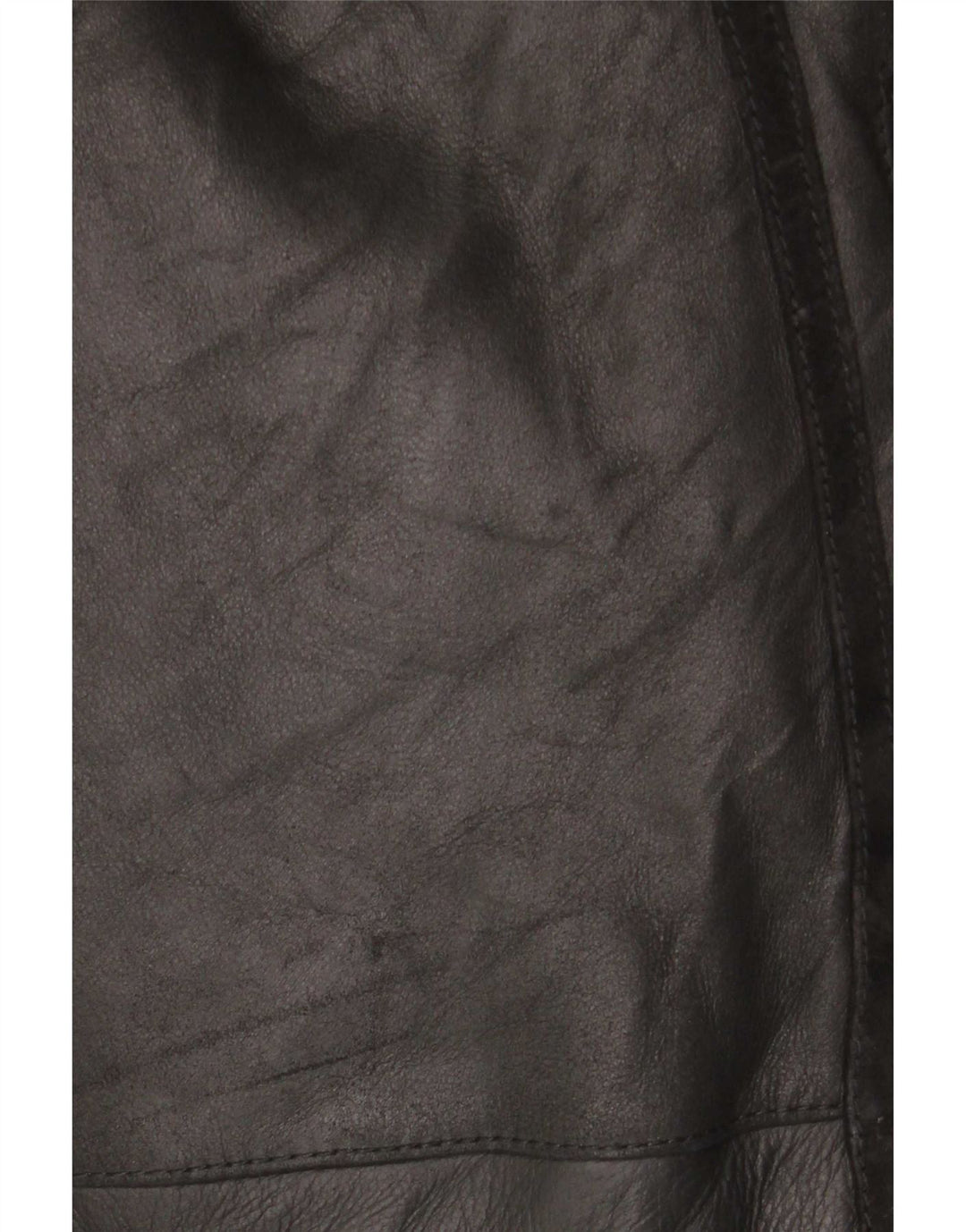 Vintage Dame Shearling Coat UK 12 Medium Black Læder