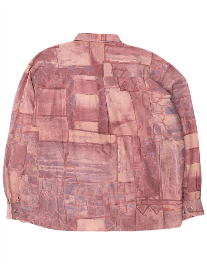 Jean chatel Herreskjorte str. 45/46 XL Burgundy Patchwork