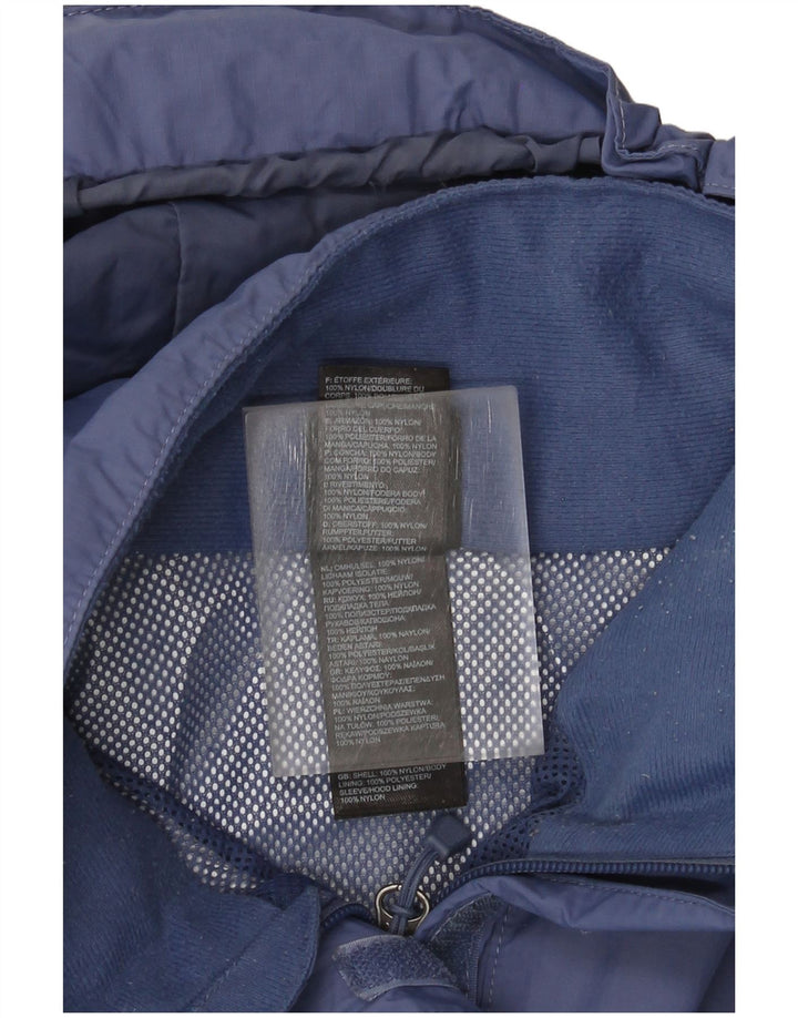 The North Face Regnjakke med hætte til kvinder UK 16 Stor blå nylon