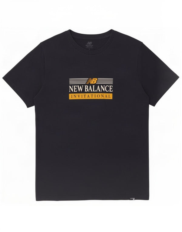 New Balance Mens Graphic T-Shirt Top Large Black