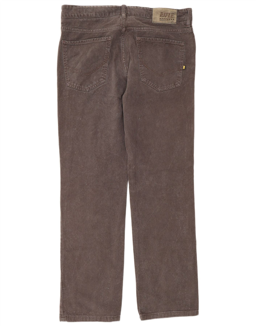 Rifle Herre Straight Jeans W33 L30 Grå Bomuld