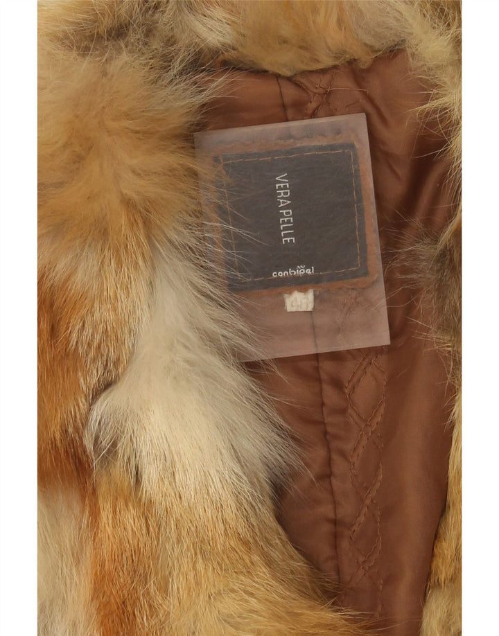 Conbipel Dame Ruskindsjakke IT 48 XL Beige Læder
