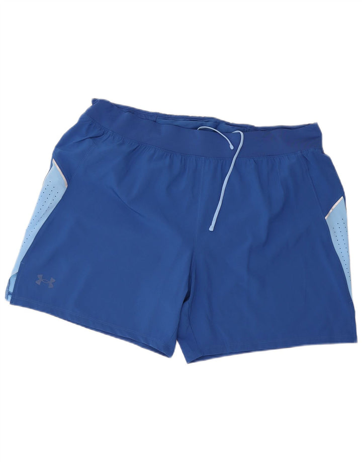 Under Armour Herre Sportshorts 2XL Blå Colourblock Polyester