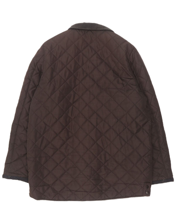 Pierre Cardin Herre quiltet jakke UK 44 2XL Brun Polyester