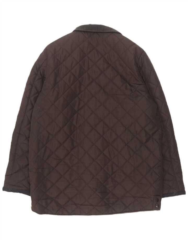 Pierre Cardin Herre quiltet jakke UK 44 2XL Brun Polyester