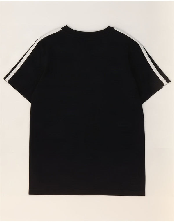 Adidas drenge T-shirt top 9-10 år sort bomuld