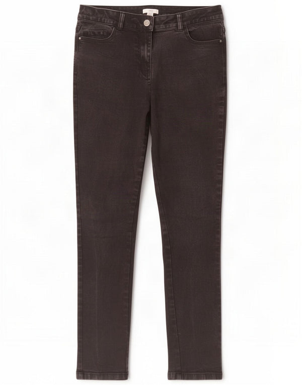 M&Co Dame Skinny Jeans UK 12 Medium W30 L28 Sort Bomuld