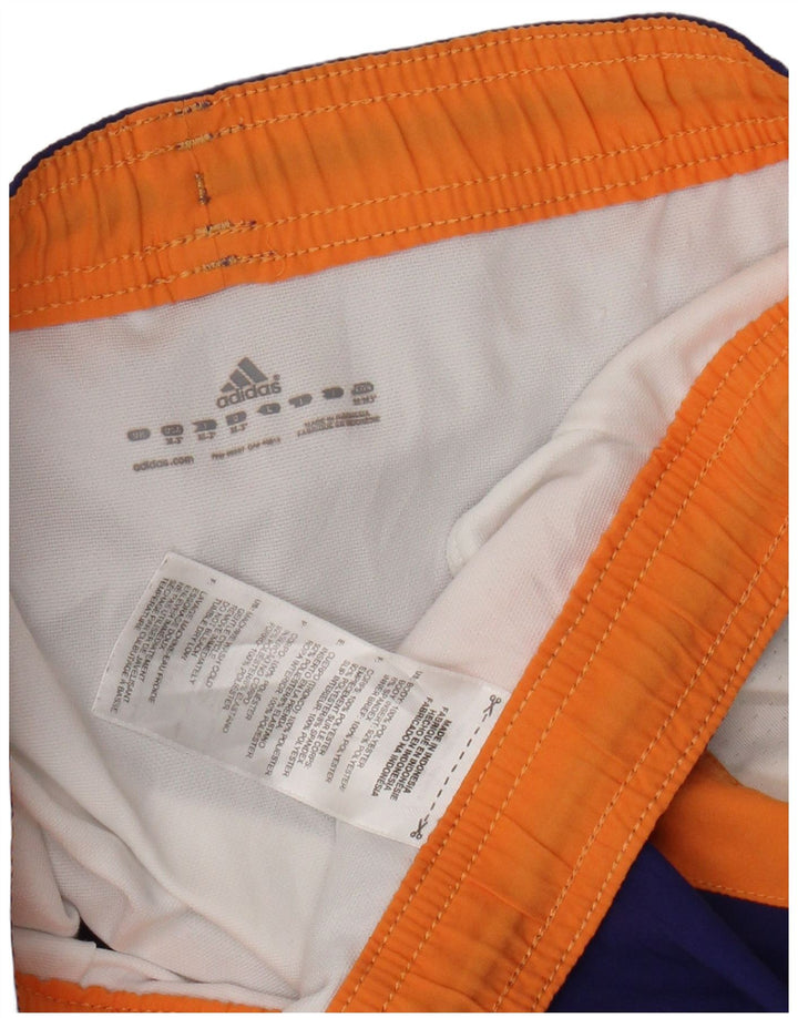 Adidas Sportsshorts til kvinder UK 14 Medium Blue Colourblock Polyester