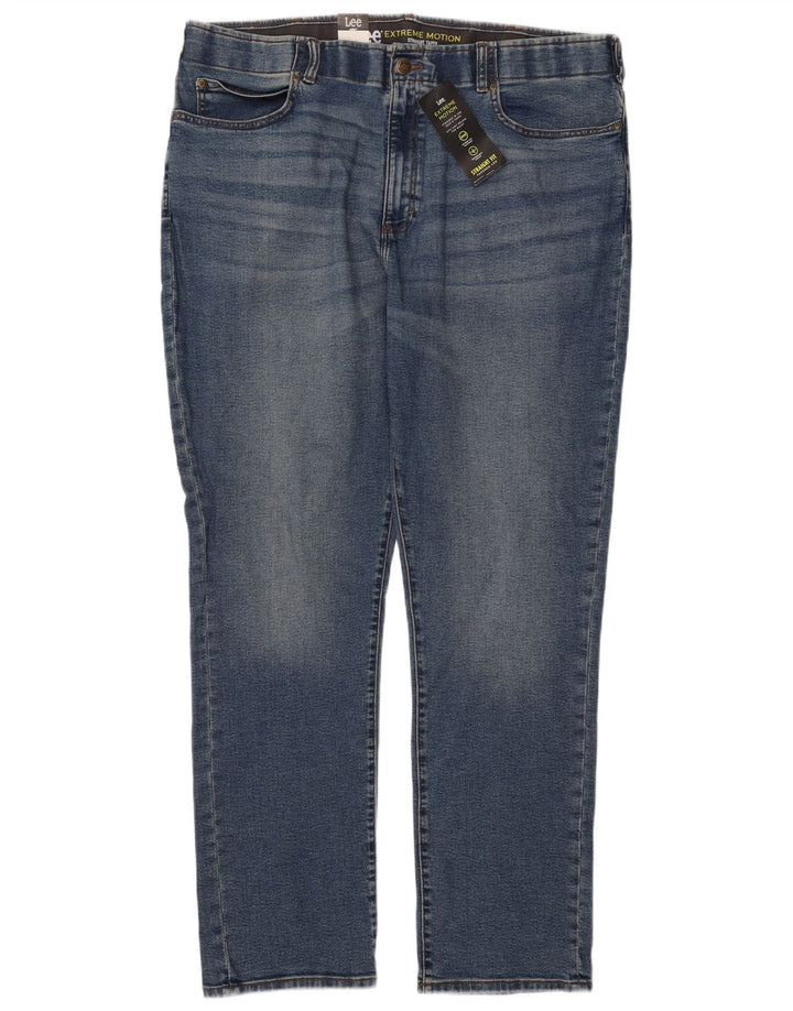 Lee Herre lige tilspidsede jeans W44 L34 blå bomuld
