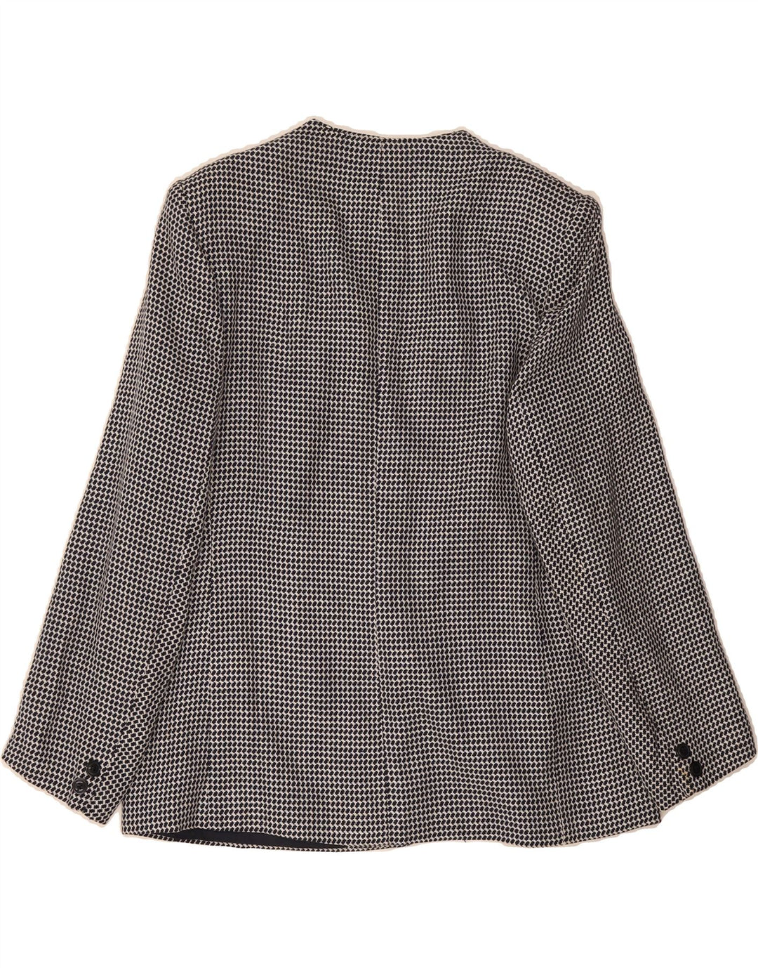 ELENA MIRO Womens 2 Button Blazer Jacket UK 18 XL Black Houndstooth Vintage ELENA MIRO and Second-Hand ELENA MIRO from Messina Hembry 