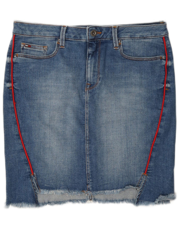 Tommy Hilfiger Dame Mini Denim Nederdel Medium W28 Blå Bomuld