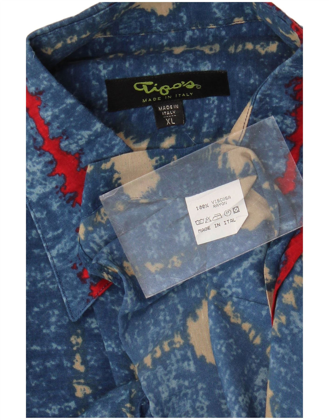 Tipo' S Kortærmet Herreskjorte XL Blå Stribet Viscose