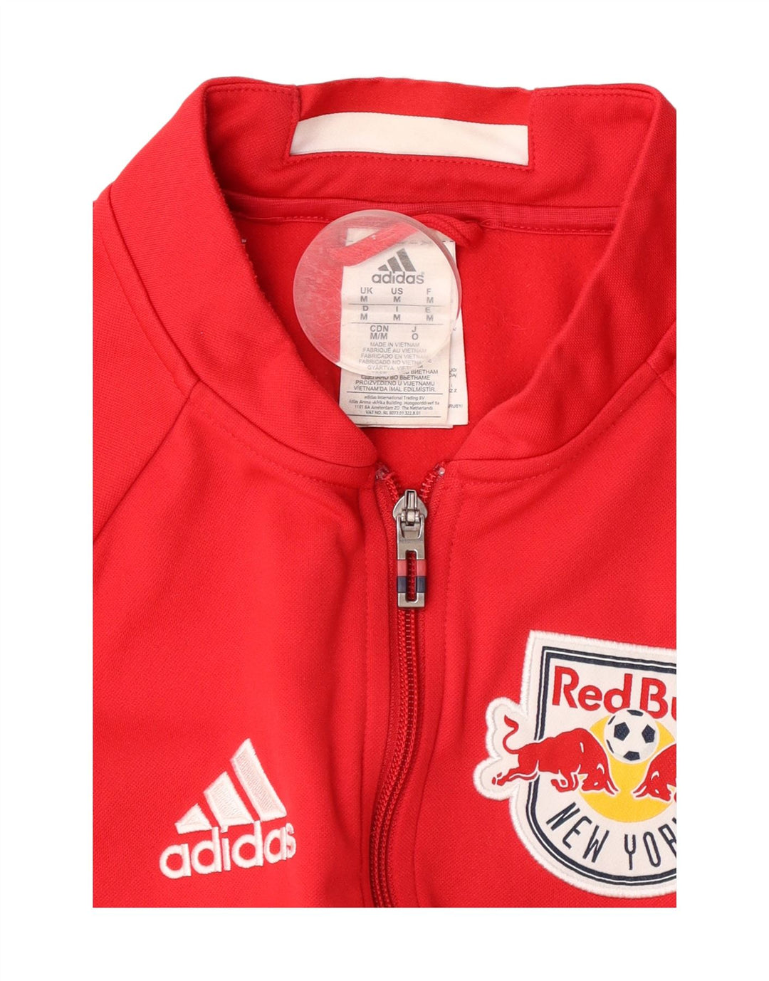 Adidas Herre Red Bull Grafisk træningsdragt Topjakke Medium Rød Polyester