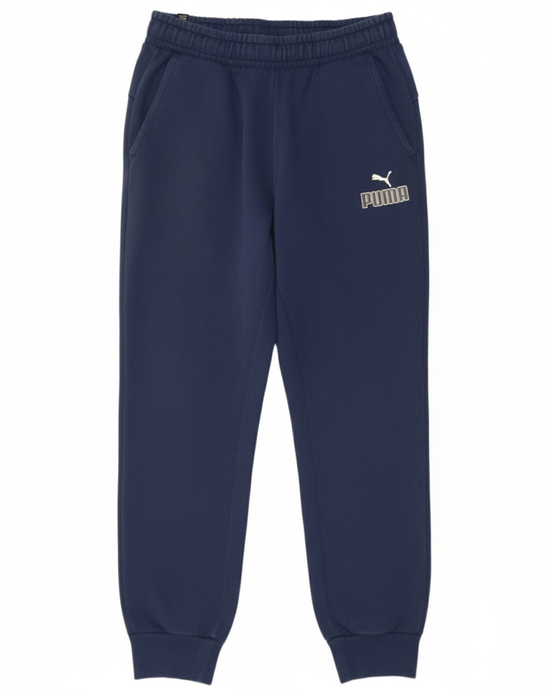 PUMA Mens Graphic Tracksuit Trousers Joggers Medium  Navy Blue