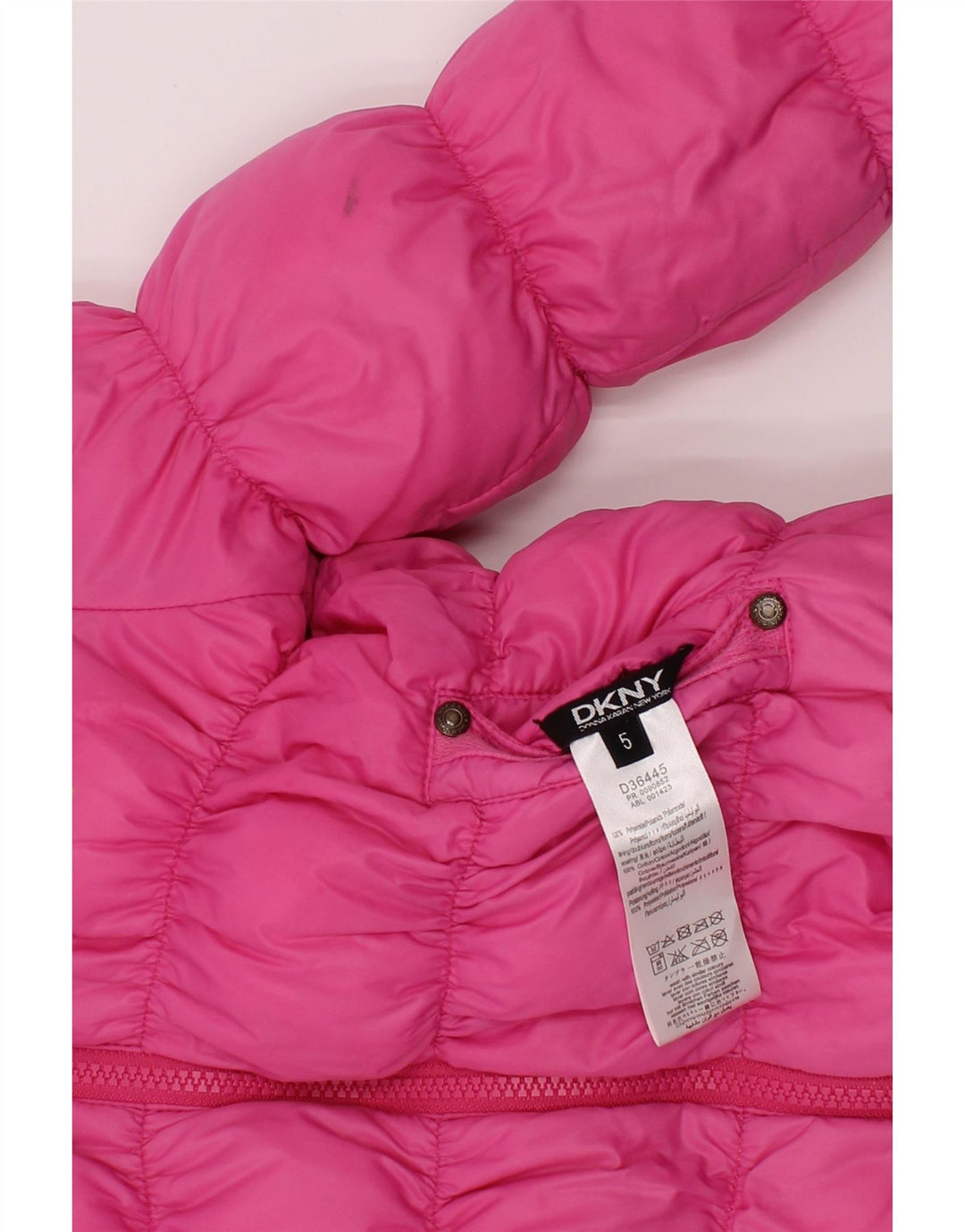 Dkny Piger Hætte Vendbar Polstret Jakke 4-5 År Pink Polyester