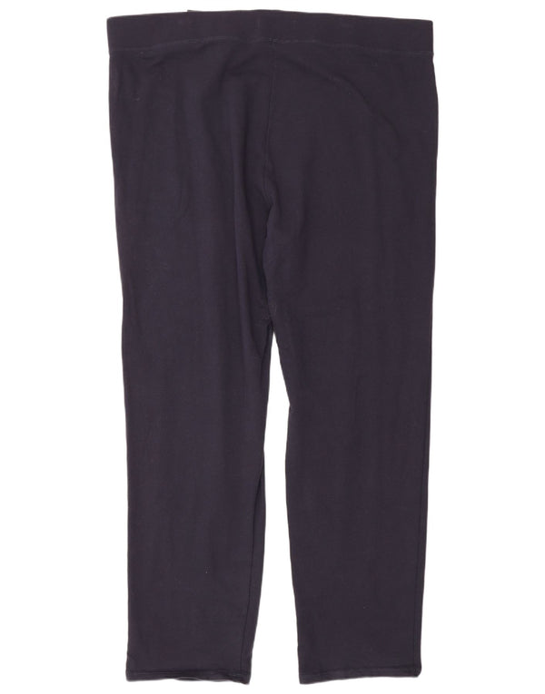 Marks & Spencer Dame Leggings UK 22 3XL Marineblå Bomuld