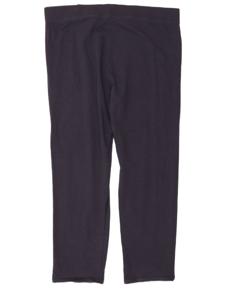 Marks & Spencer Dame Leggings UK 22 3XL Marineblå Bomuld