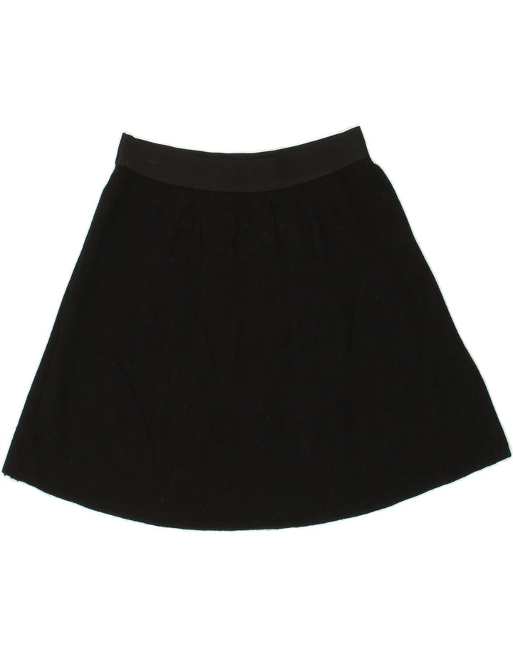 BENETTON Womens Mini Skirt W26 Small  Black Wool Vintage Benetton and Second-Hand Benetton from Messina Hembry 