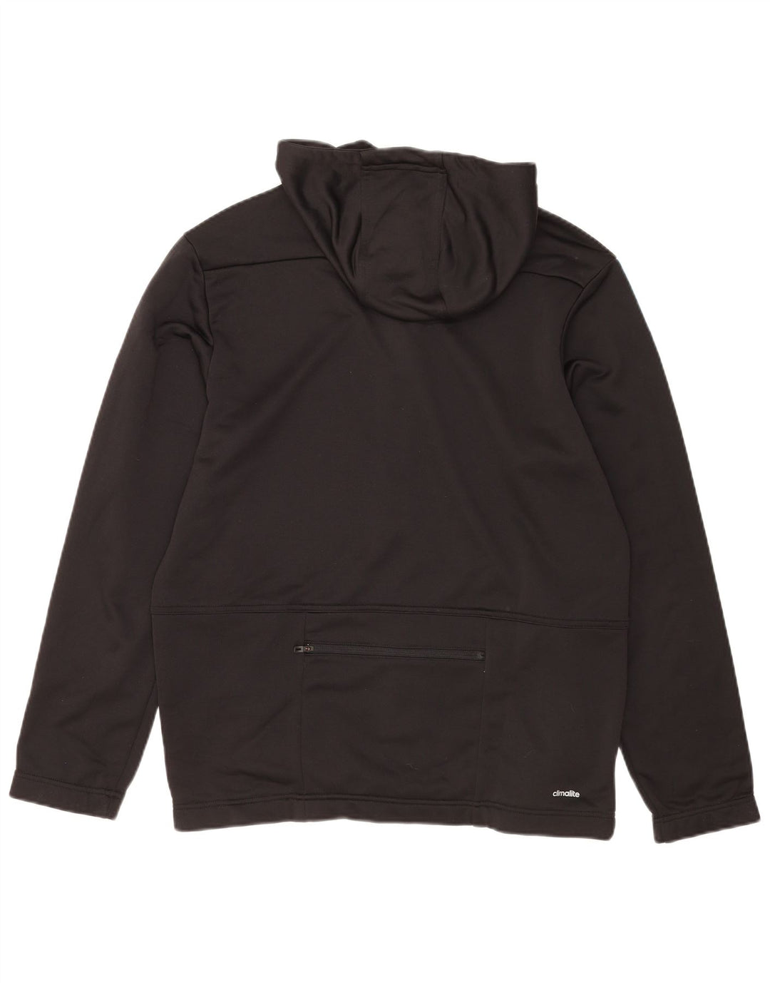 Adidas Herre Climalite Hættetrøje Sweater med lynlås Stor sort polyester