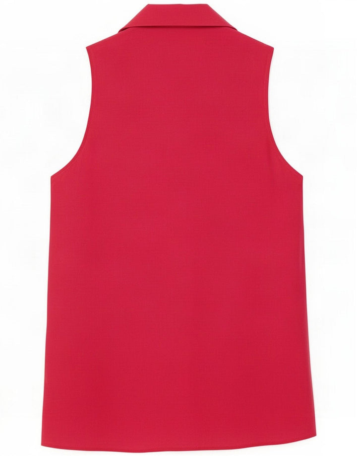 Erreuno Dame Ærmeløs skjorte Bluse IT 44 Medium Pink