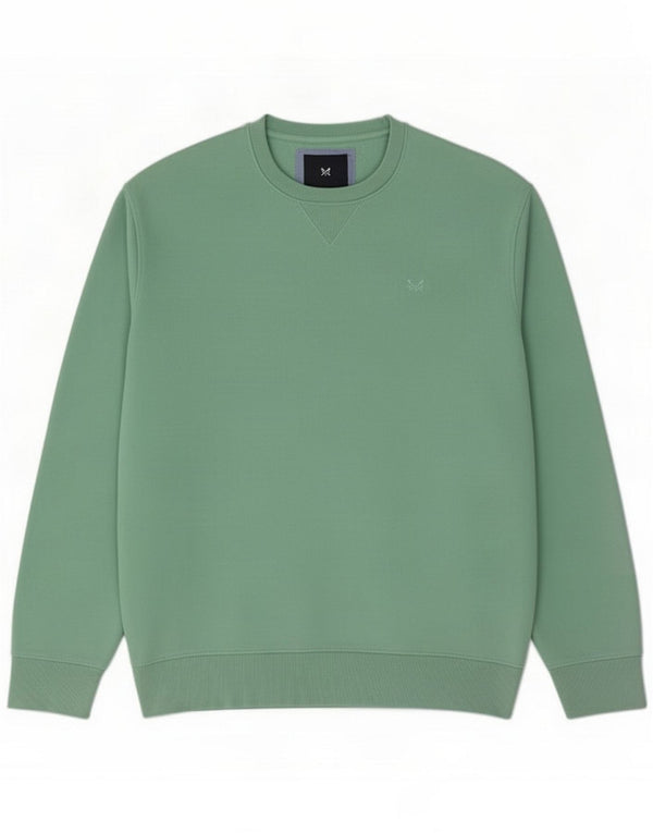 Crew Clothing Herre sweatshirt jumper Large Green Cotton