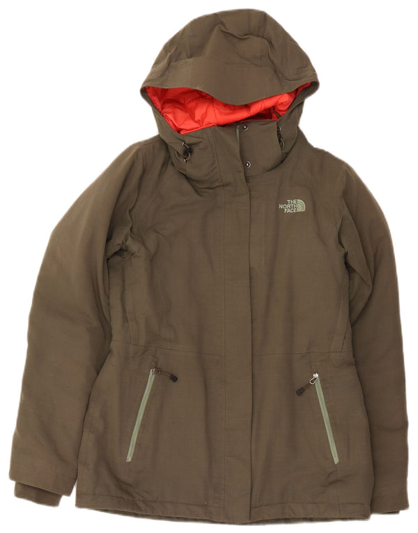 The North Face Dame Hætte Oversized Windbreaker Jacket UK 10 Small Khaki