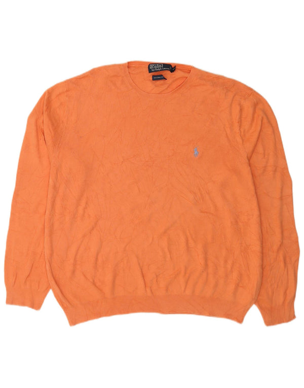Polo Ralph Lauren Herre sweater med rund hals XL Orange bomuld