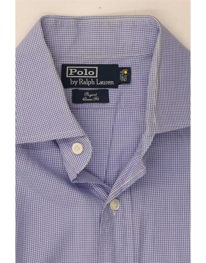 Polo Ralph Lauren Herre Regent skjorte Størrelse 15 1/2 Medium Blue Gingham