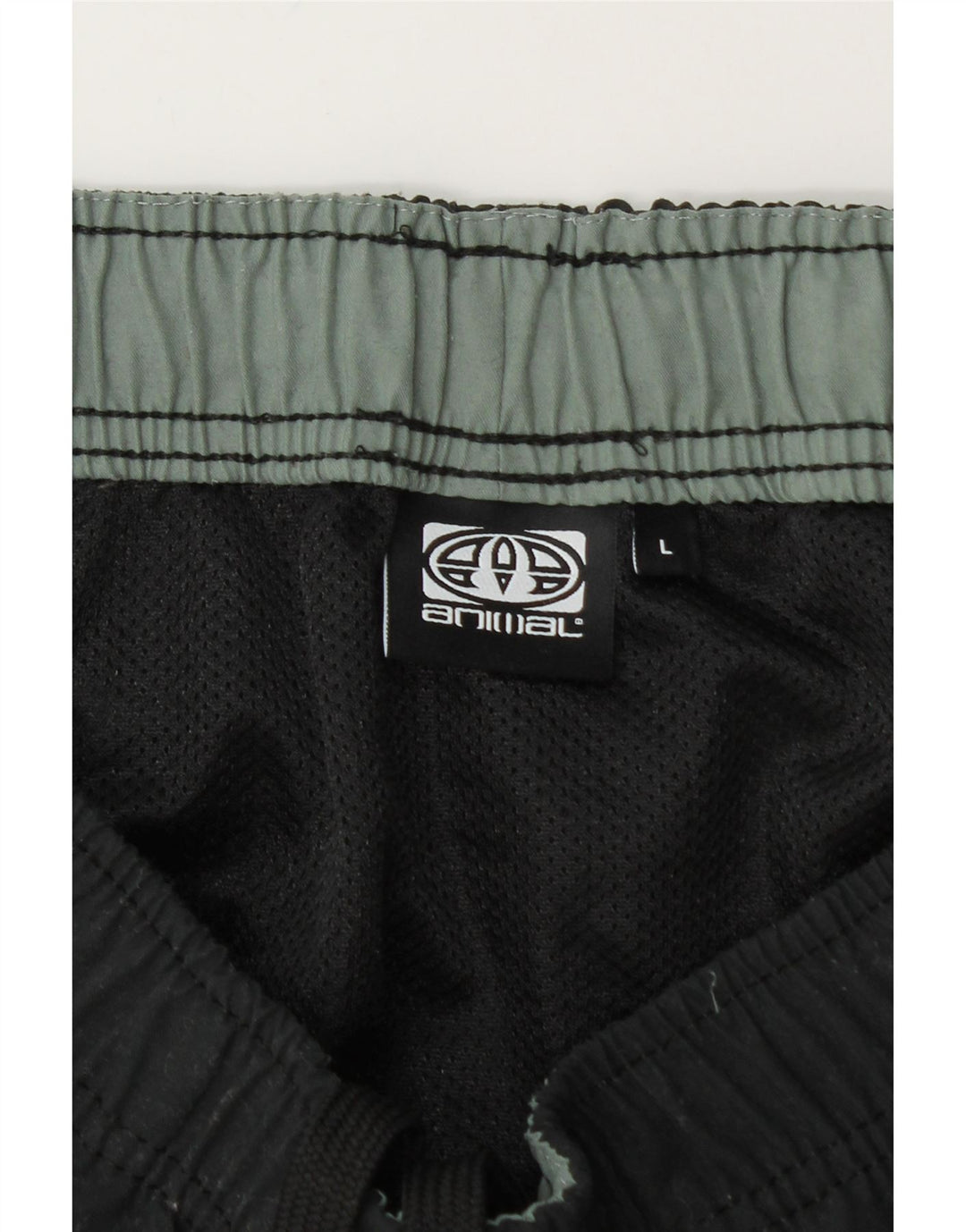 ANIMAL Herre grafiske badeshorts Stor sort polyester