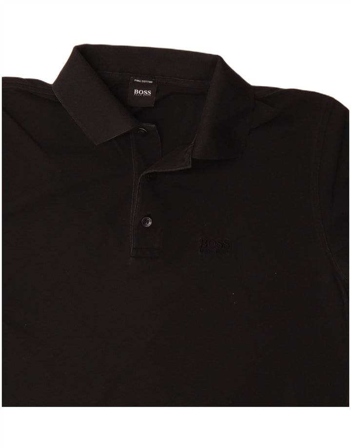 Hugo Boss Poloshirt til mænd Medium Sort Bomuld