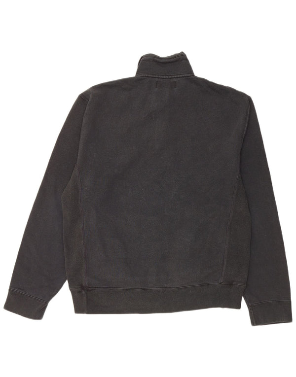 Polo Ralph Lauren Dame Zip Neck Sweatshirt Jumper UK 14 Medium Sort