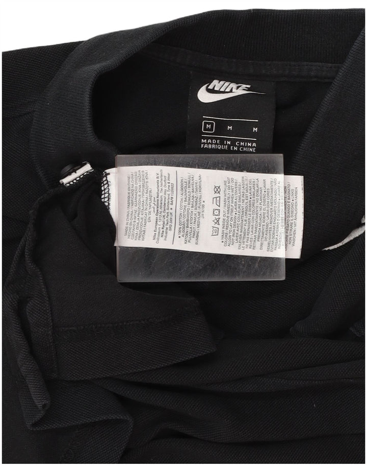 NIKE Poloshirt til mænd, medium sort bomuld
