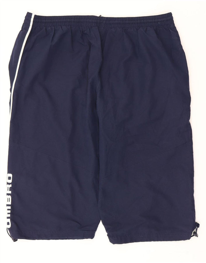 Umbro Herre grafiske sportsshorts 2XL marineblå polyester
