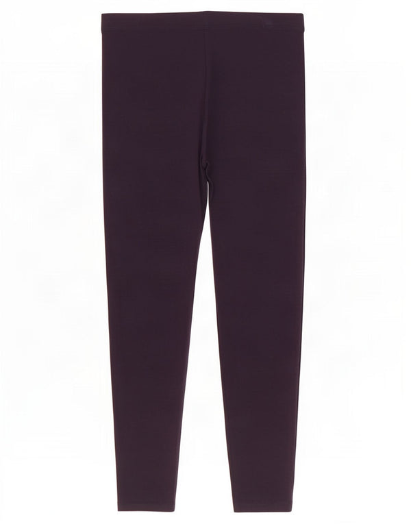 Marks & Spencer Womens Crop Leggings UK 14 Large Navy Blue Cotton