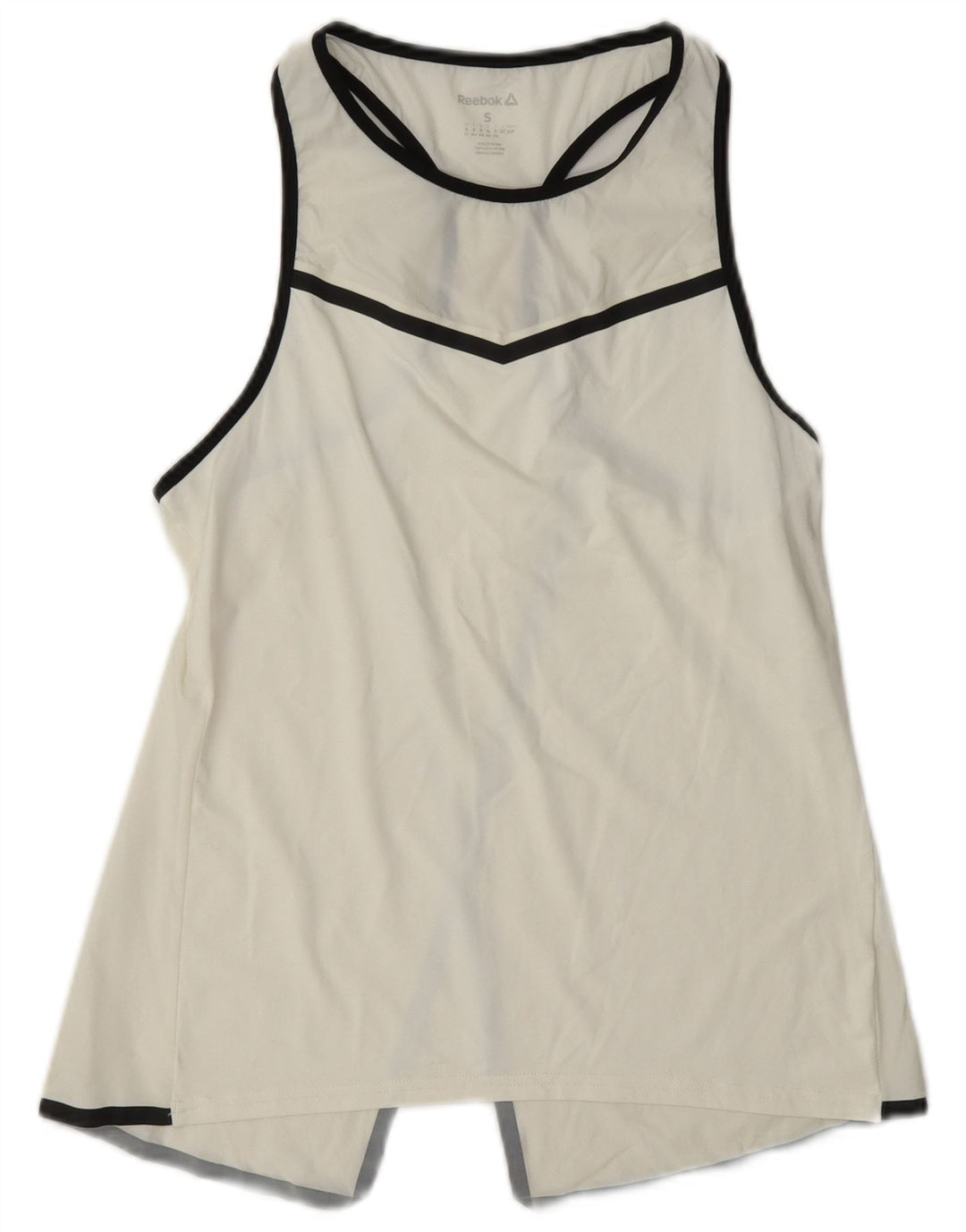 Reebok Womens Grafisk Vest Top UK 8/10 Small White