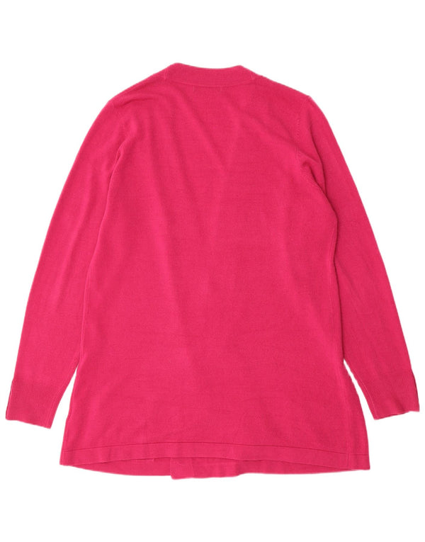 Marks & Spencer Womens Open Cardigan Sweater UK 20 2XL Pink Akryl