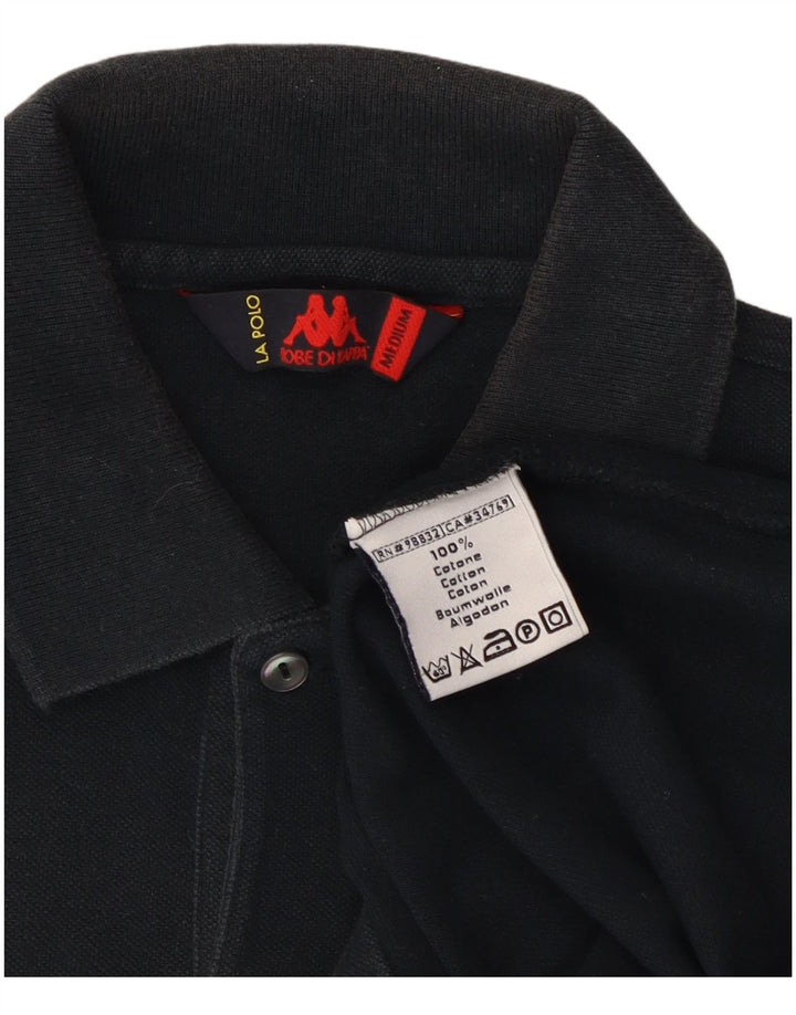 Kappa herre poloshirt Medium sort bomuld