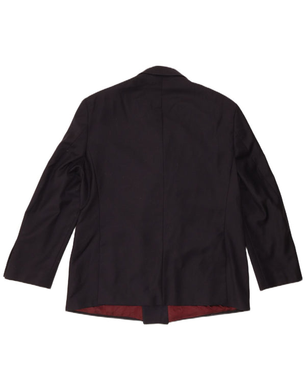 Marks & Spencer Herre Double Breasted Blazer Jacket UK 42 Large Navy Blue