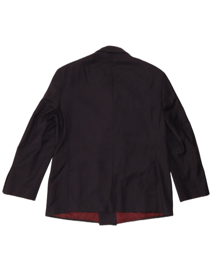Marks & Spencer Herre Double Breasted Blazer Jacket UK 42 Large Navy Blue